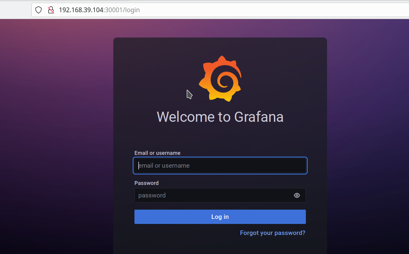 Dashboard Graphana